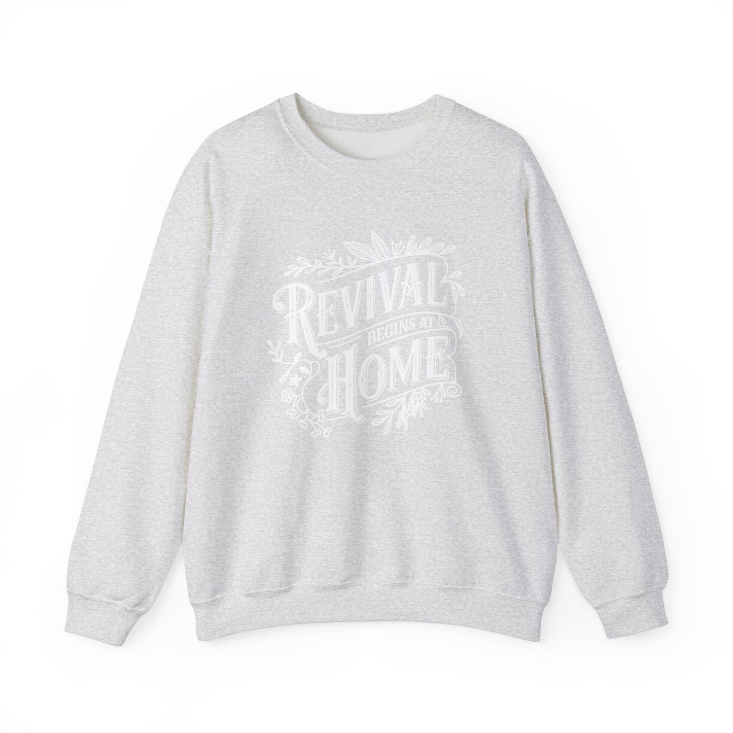 Revival Begins At Home Color Crewneck Sweatshirt